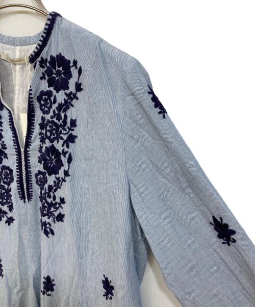 ne quittez pas（ヌキテパ）ne quittez pas (ヌキテパ) Chikan Embroidery Panel Dress ブルー サイズ:	SIZE Lの古着・服飾アイテム