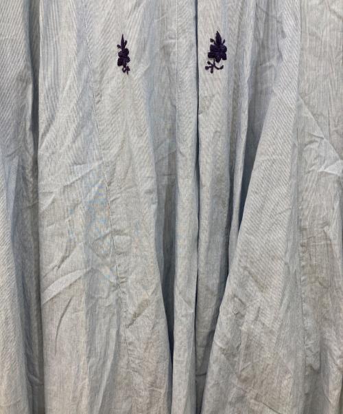 ne quittez pas（ヌキテパ）ne quittez pas (ヌキテパ) Chikan Embroidery Panel Dress ブルー サイズ:	SIZE Lの古着・服飾アイテム