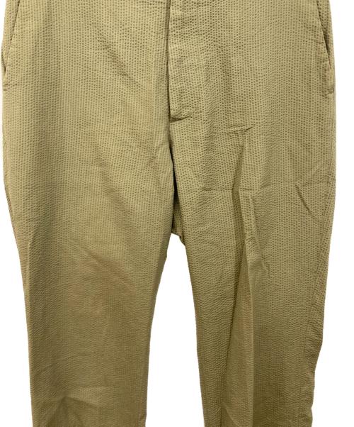 AURALEE（オーラリー）AURALEE (オーラリー) シルクシアサッカースラックスパンツ カーキ サイズ:SIZE 4の古着・服飾アイテム