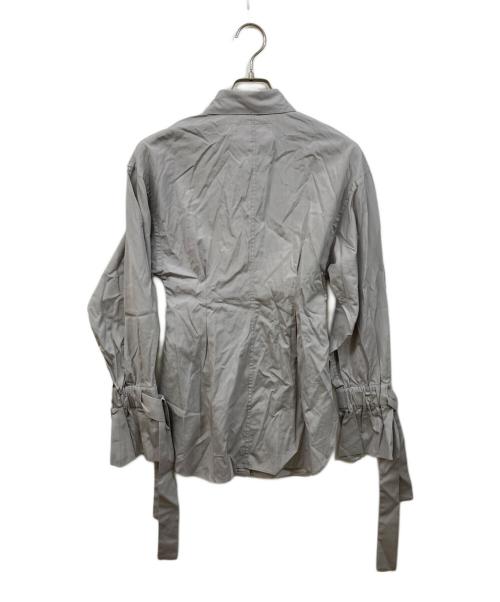 JANE SMITH（ジェーンスミス）JANE SMITH (ジェーンスミス) ブロードバルーンスリーブシャツ グレー サイズ:	SIZE 36の古着・服飾アイテム