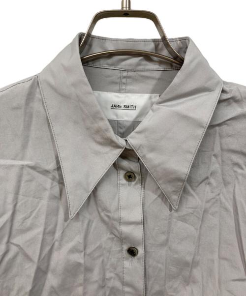 JANE SMITH（ジェーンスミス）JANE SMITH (ジェーンスミス) ブロードバルーンスリーブシャツ グレー サイズ:	SIZE 36の古着・服飾アイテム