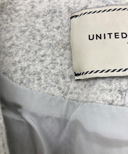UNITED ARROWS TOKYO（ユナイテッドアローズトウキョウ）UNITED ARROWS TOKYO (ユナイテッドアローズトウキョウ) パイルジャカード Vノーカラー ジャケット ベージュ サイズ:36の古着・服飾アイテム