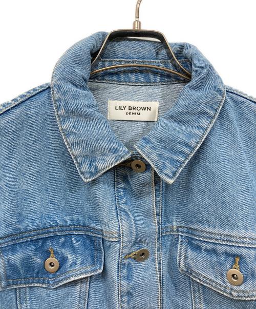 Lily Brown（リリーブラウン）Lily Brown (リリーブラウン) クロップドデニムジャケット インディゴ サイズ:Fの古着・服飾アイテム
