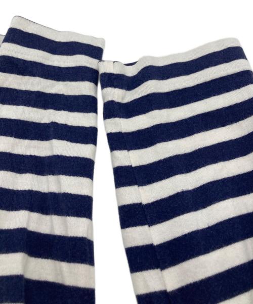 PLAY COMME des GARCONS（プレイコムデギャルソン）PLAY COMME des GARCONS (プレイコムデギャルソン) STRIPED L/S T-SHIRT ネイビー サイズ:SIZE Mの古着・服飾アイテム