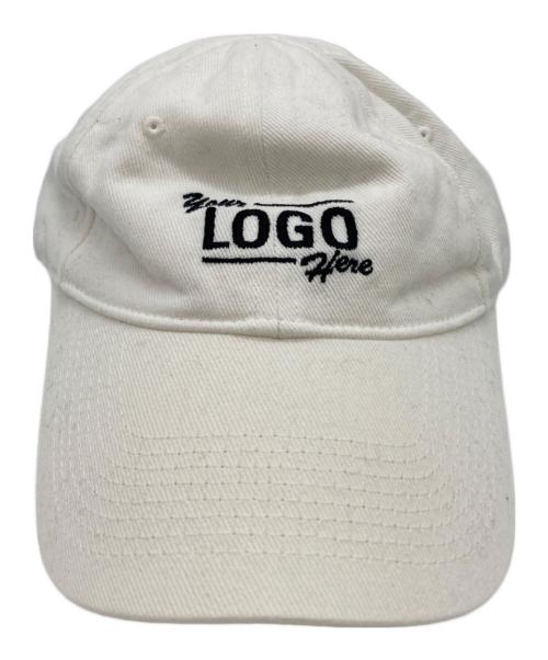 BALENCIAGA（バレンシアガ）BALENCIAGA (バレンシアガ) YOUR LOGO HERE CAP ホワイト サイズ:SIZE Lの古着・服飾アイテム