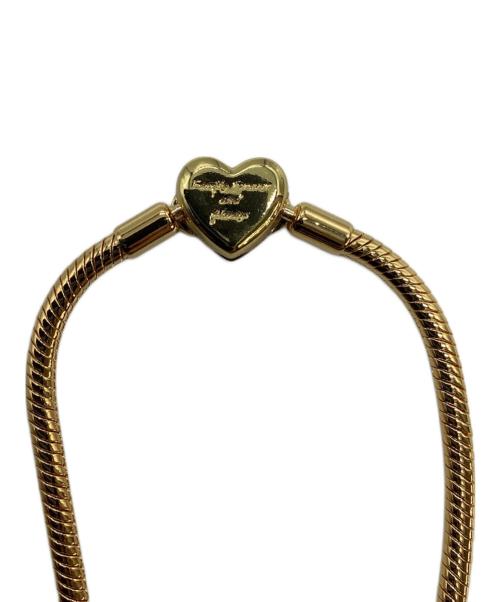 PANDORA（パンドラ）PANDORA (パンドラ) Sparkling Infinity Heart Clasp Snake Chain Bracelet ゴールドの古着・服飾アイテム