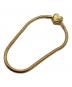 PANDORA（パンドラ）の古着「Sparkling Infinity Heart Clasp Snake Chain Bracelet」｜ゴールド