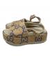GUCCI (グッチ) GGプラットフォームサンダル ベージュ サイズ:SIZE 35 1/2：13000円