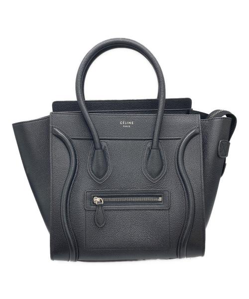 CELINE（セリーヌ）CELINE (セリーヌ) ラゲージ マイクロ ショッパー ブラックの古着・服飾アイテム