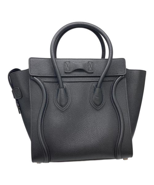 CELINE（セリーヌ）CELINE (セリーヌ) ラゲージ マイクロ ショッパー ブラックの古着・服飾アイテム