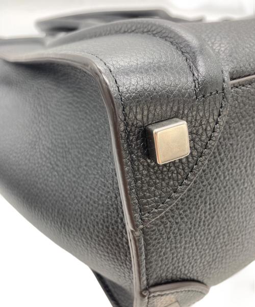 CELINE（セリーヌ）CELINE (セリーヌ) ラゲージ マイクロ ショッパー ブラックの古着・服飾アイテム