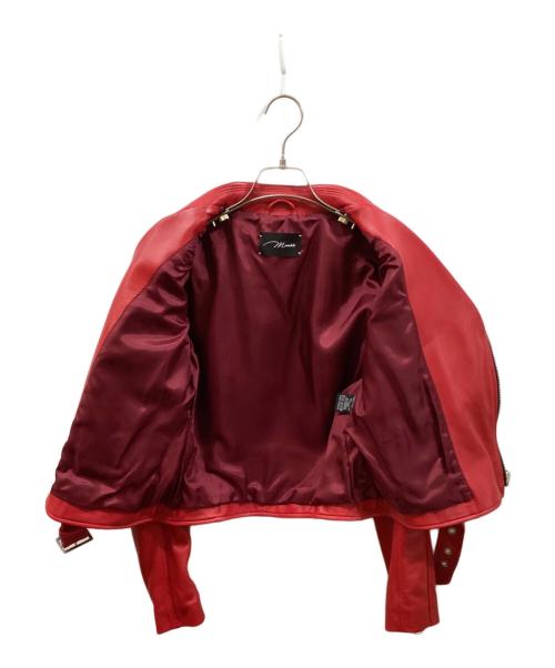 Manokhi（マノーキ）Manokhi (マノーキ) ライダースジャケット/Manokhiジャケット レッド サイズ:XSの古着・服飾アイテム