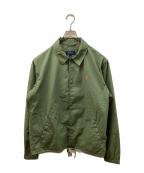 POLO RALPH LAURENポロ・ラルフローレン）の古着「コーチジャケット/POLO RALPH LAURENジャケット」｜グリーン