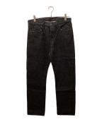 FULLCOUNTフルカウント）の古着「Slim Straight Black Selvedge Denim/FULLCOUNTデニム」｜ブラック