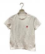 AMI Alexandre Mattiussiアミアレクサンドルマテュッシ）の古着「ロゴ刺繍Tシャツ/AMI Alexandre Mattiussi」｜ホワイト