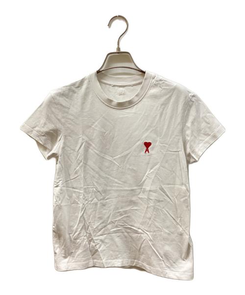 AMI Alexandre Mattiussi（アミアレクサンドルマテュッシ）AMI Alexandre Mattiussi (アミアレクサンドルマテュッシ) ロゴ刺繍Tシャツ/AMI Alexandre Mattiussi ホワイト サイズ:XXSの古着・服飾アイテム