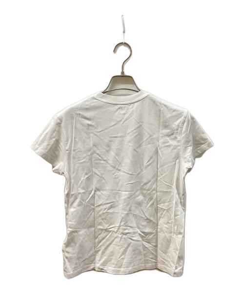 AMI Alexandre Mattiussi（アミアレクサンドルマテュッシ）AMI Alexandre Mattiussi (アミアレクサンドルマテュッシ) ロゴ刺繍Tシャツ/AMI Alexandre Mattiussi ホワイト サイズ:XXSの古着・服飾アイテム