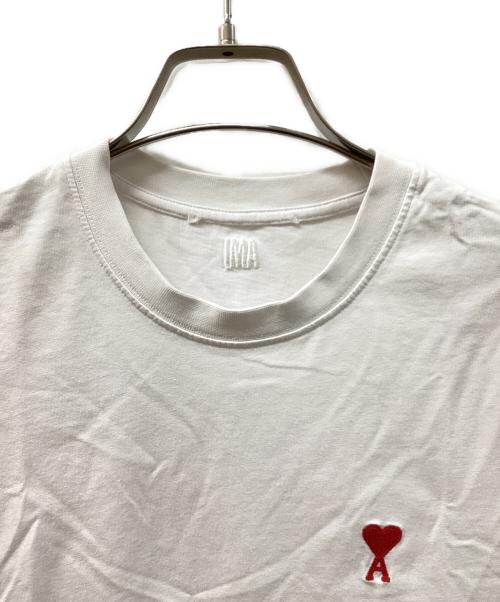 AMI Alexandre Mattiussi（アミアレクサンドルマテュッシ）AMI Alexandre Mattiussi (アミアレクサンドルマテュッシ) ロゴ刺繍Tシャツ/AMI Alexandre Mattiussi ホワイト サイズ:XXSの古着・服飾アイテム