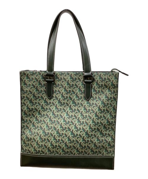 COACH（コーチ）COACH (コーチ) モノグラム 2WAY トートバッグ/COACHバッグ グリーンの古着・服飾アイテム