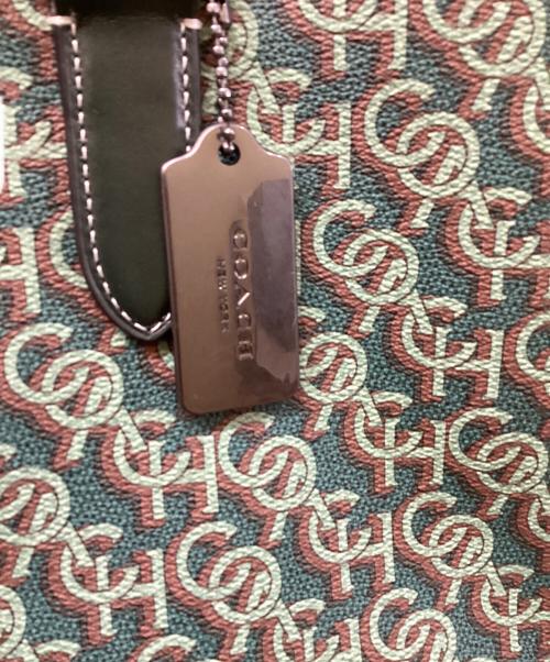 COACH（コーチ）COACH (コーチ) モノグラム 2WAY トートバッグ/COACHバッグ グリーンの古着・服飾アイテム