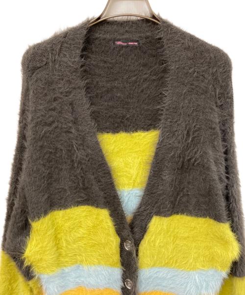 ATMOS（アトモス）ATMOS (アトモス) RIEHATA (リエハタ) カラフルボーダー フェザーニット カーデ グレー サイズ:SIZE Freeの古着・服飾アイテム