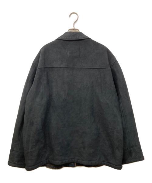 CHAPS RALPH LAUREN（チャップス ラルフローレン）CHAPS RALPH LAUREN (チャップス ラルフローレン) フェイクムートンジャケット ブラック サイズ:	SIZE XXLの古着・服飾アイテム