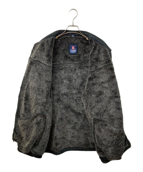 CHAPS RALPH LAUREN（チャップス ラルフローレン）CHAPS RALPH LAUREN (チャップス ラルフローレン) フェイクムートンジャケット ブラック サイズ:	SIZE XXLの古着・服飾アイテム