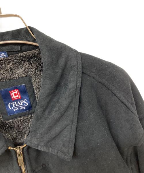 CHAPS RALPH LAUREN（チャップス ラルフローレン）CHAPS RALPH LAUREN (チャップス ラルフローレン) フェイクムートンジャケット ブラック サイズ:	SIZE XXLの古着・服飾アイテム