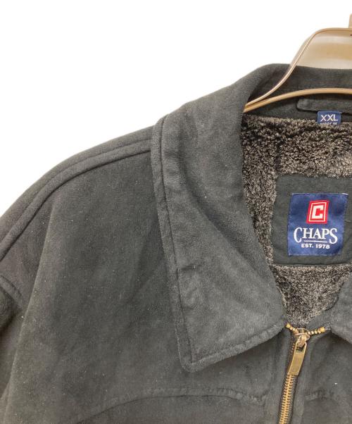CHAPS RALPH LAUREN（チャップス ラルフローレン）CHAPS RALPH LAUREN (チャップス ラルフローレン) フェイクムートンジャケット ブラック サイズ:	SIZE XXLの古着・服飾アイテム