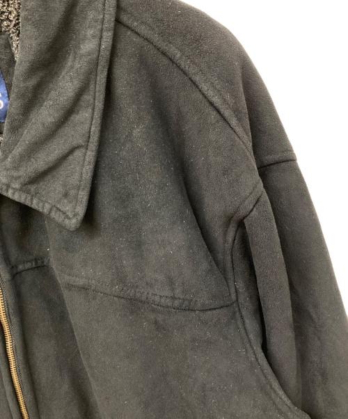 CHAPS RALPH LAUREN（チャップス ラルフローレン）CHAPS RALPH LAUREN (チャップス ラルフローレン) フェイクムートンジャケット ブラック サイズ:	SIZE XXLの古着・服飾アイテム