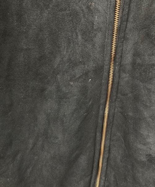 CHAPS RALPH LAUREN（チャップス ラルフローレン）CHAPS RALPH LAUREN (チャップス ラルフローレン) フェイクムートンジャケット ブラック サイズ:	SIZE XXLの古着・服飾アイテム