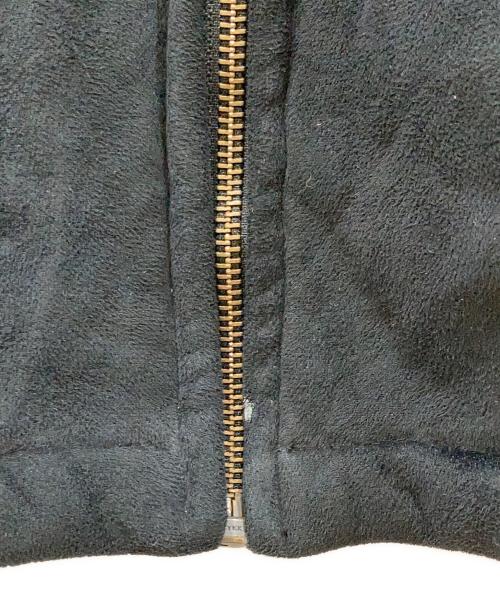 CHAPS RALPH LAUREN（チャップス ラルフローレン）CHAPS RALPH LAUREN (チャップス ラルフローレン) フェイクムートンジャケット ブラック サイズ:	SIZE XXLの古着・服飾アイテム