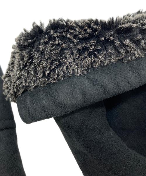 CHAPS RALPH LAUREN（チャップス ラルフローレン）CHAPS RALPH LAUREN (チャップス ラルフローレン) フェイクムートンジャケット ブラック サイズ:	SIZE XXLの古着・服飾アイテム