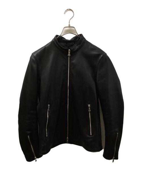 green label relaxing（グリーンレーベルリラクシング）green label relaxing (グリーンレーベルリラクシング) ST UKシープスキン シングルライダース ジャケット ブラック サイズ:SIZE Mの古着・服飾アイテム