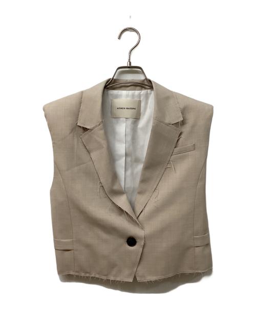 AEWEN MATOPH（イウエン マトフ）AEWEN MATOPH (イウエン マトフ) パワーショルダー ベスト アイボリー サイズ:	SIZE Freeの古着・服飾アイテム