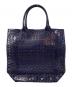 TORY BURCH (トリーバーチ) PVCカットワークトートバッグ ネイビー：7000円