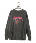 WIND AND SEAウィンダンシー）の古着「Thrash Heritage Thunder L/S Tee」｜ブラック