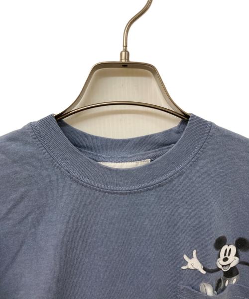 WIND AND SEA（ウィンダンシー）WIND AND SEA (ウィンダンシー) Disney (ディズニ―) ミッキーマウス ポケットTシャツ ブルー サイズ:SIZE Sの古着・服飾アイテム