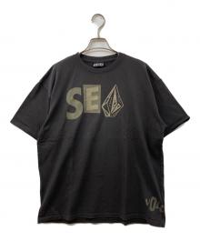 WIND AND SEA×VOLCOM（ウィンダンシー×ボルコム）の古着「コラボＴシャツ」｜ブラック