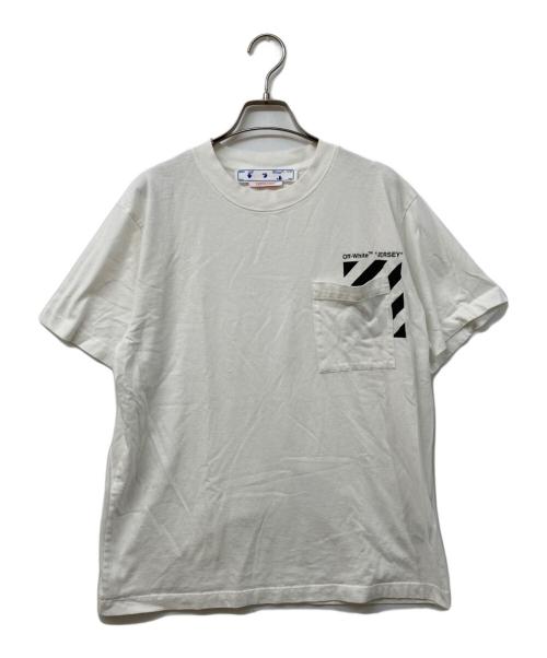 OFFWHITE（オフホワイト）OFFWHITE (オフホワイト) ポケットTシャツ ホワイト サイズ:SIZE Lの古着・服飾アイテム