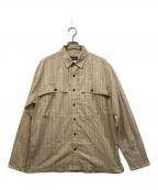 Patagoniaパタゴニア）の古着「チェックシャツ」｜ベージュ