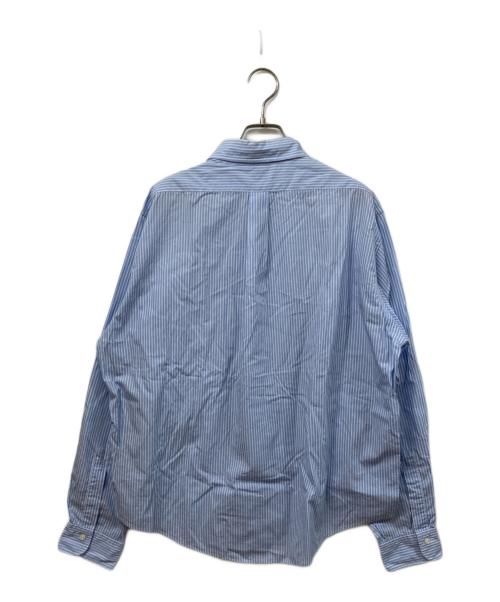 LE（エルイー）LE (エルイー) ストライプシャツ ブルー サイズ:SIZE 1の古着・服飾アイテム