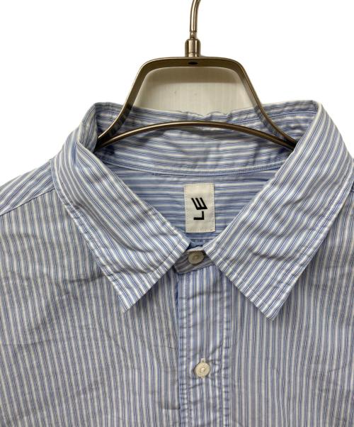 LE（エルイー）LE (エルイー) ストライプシャツ ブルー サイズ:SIZE 1の古着・服飾アイテム