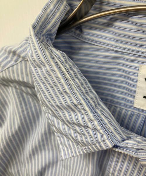 LE（エルイー）LE (エルイー) ストライプシャツ ブルー サイズ:SIZE 1の古着・服飾アイテム