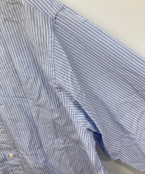 LE（エルイー）LE (エルイー) ストライプシャツ ブルー サイズ:SIZE 1の古着・服飾アイテム
