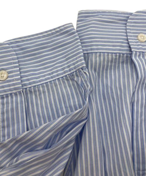 LE（エルイー）LE (エルイー) ストライプシャツ ブルー サイズ:SIZE 1の古着・服飾アイテム