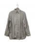 UNUSED（アンユーズド）の古着「Side Slit Stripe Shirt」｜グレー