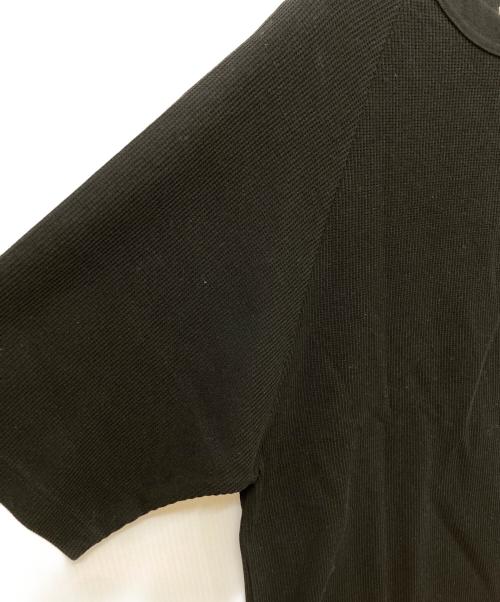 blurhms ROOTSTOCK（ブラームスルーツストック）blurhms ROOTSTOCK (ブラームスルーツストック) Rough&Smooth Thermal Raglan Tee ブラック サイズ:SIZE 2の古着・服飾アイテム