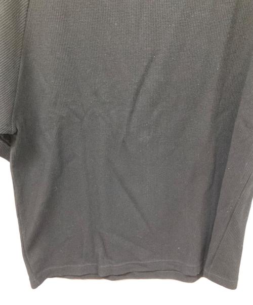 blurhms ROOTSTOCK（ブラームスルーツストック）blurhms ROOTSTOCK (ブラームスルーツストック) Rough&Smooth Thermal Raglan Tee ブラック サイズ:SIZE 2の古着・服飾アイテム