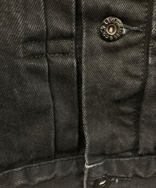 LEVI'S PReMIUM（リーバイス プレミアム）LEVI'S PReMIUM (リーバイス プレミアム) ノーカラーデニムジャケット ブラック サイズ:Mの古着・服飾アイテム